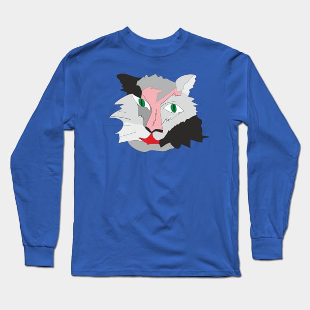 Cat art Long Sleeve T-Shirt by Alekvik